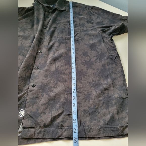 Nat Nast Silk Blend Printed Men's Shirt XXL Black - Picture 7 of 8